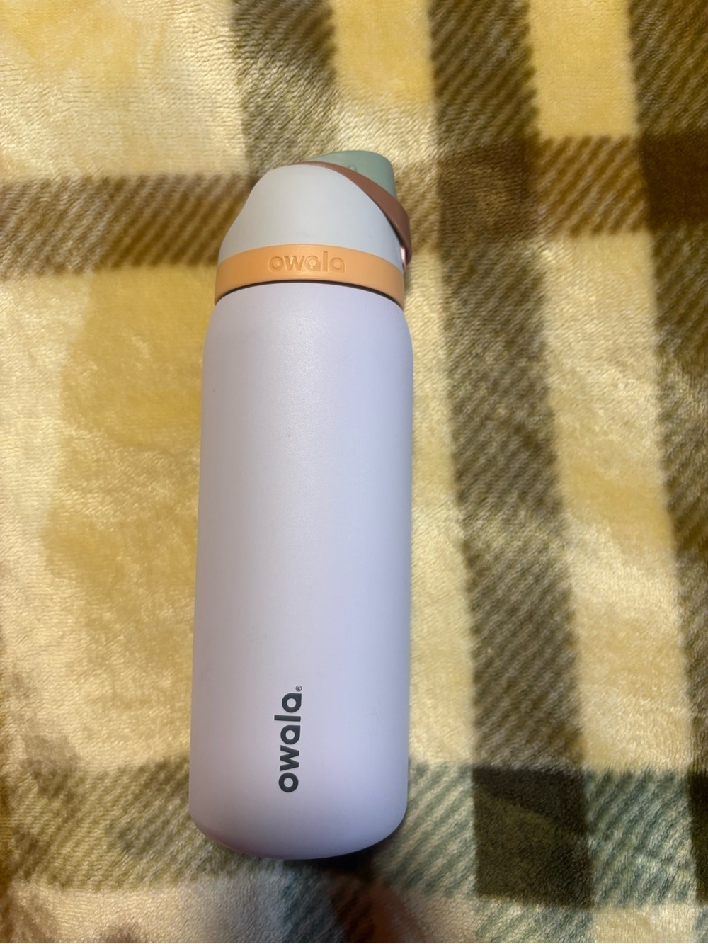 Owala Pastel Matte Water Bottle - Lavender with Mint & Peach Accents